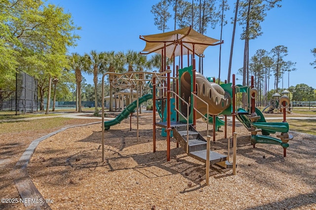 view of play area