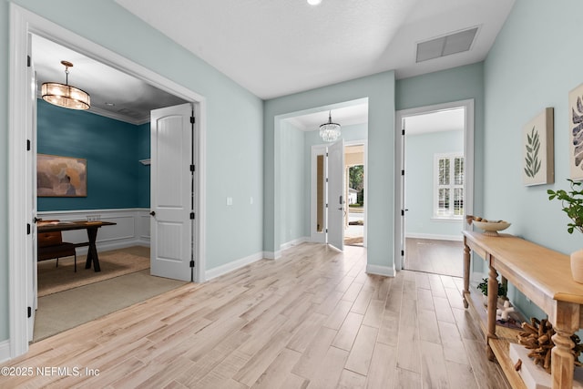 entrance foyer featuring light hardwood / wood-style flooring