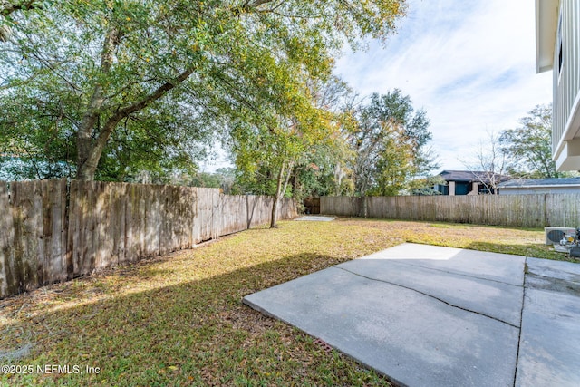 view of yard featuring a patio area