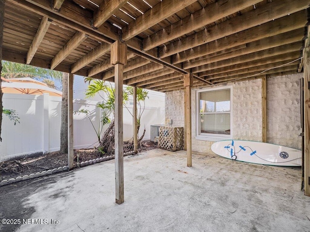 view of patio / terrace featuring central AC unit