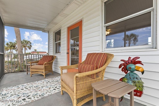 view of sunroom