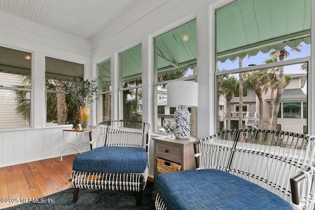 view of sunroom / solarium