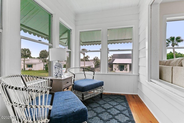 view of sunroom / solarium