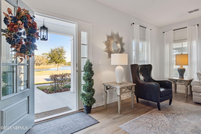 interior space featuring light hardwood / wood-style flooring