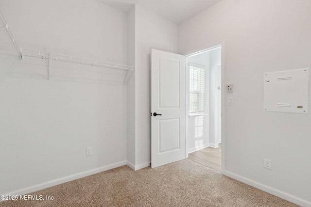 interior space with light colored carpet