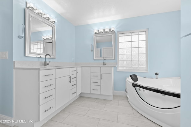 bathroom with vanity