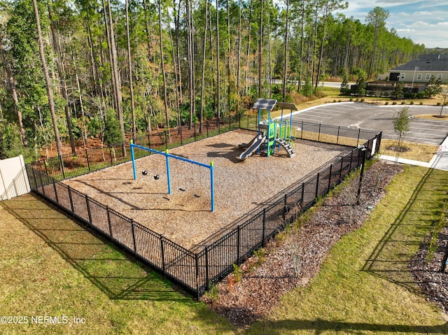 view of jungle gym