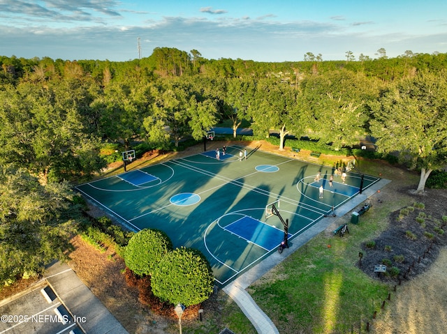 view of sport court