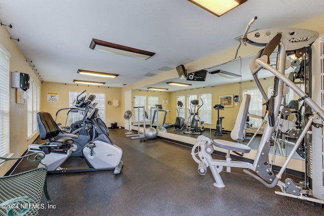 view of workout area