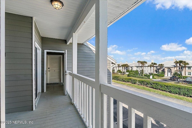 view of balcony