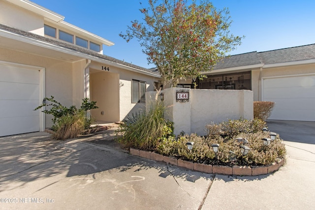 view of home's exterior featuring a garage