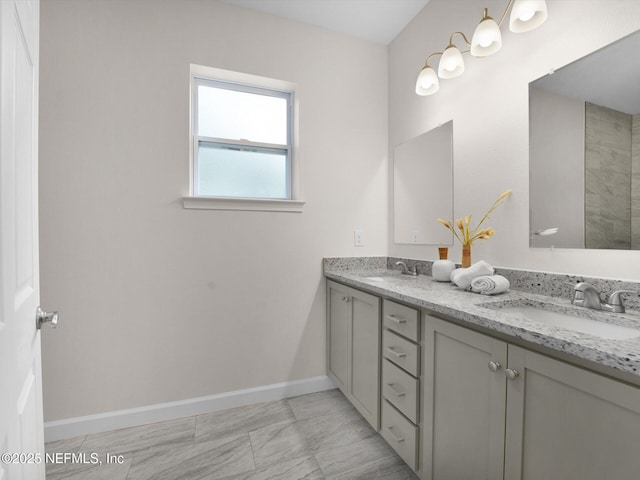 bathroom with vanity