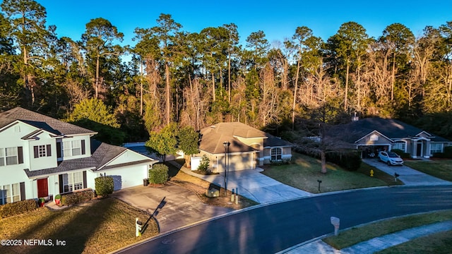 birds eye view of property