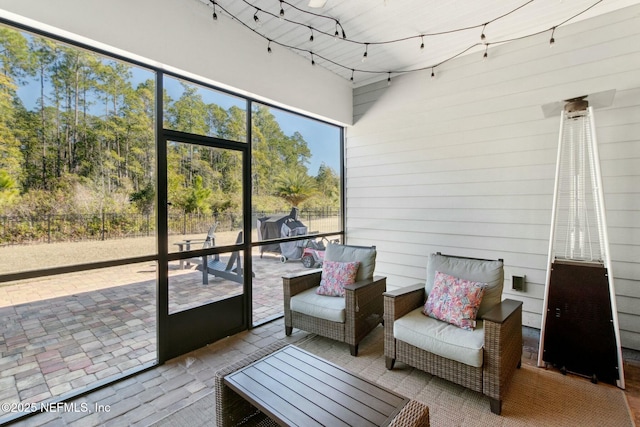 view of sunroom