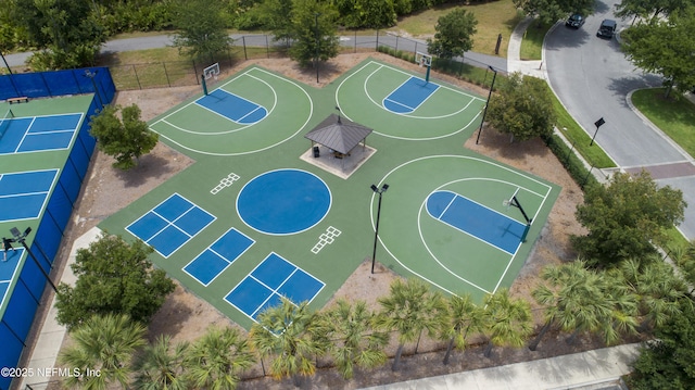 view of sport court