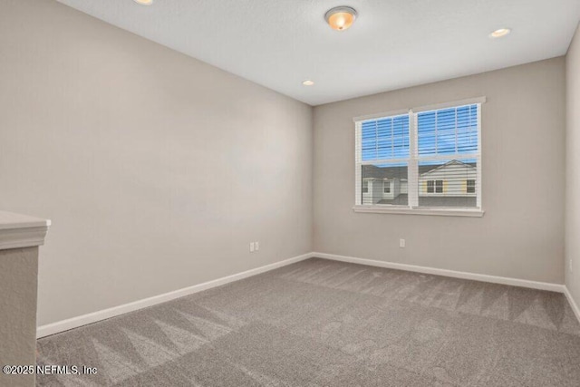 view of carpeted empty room