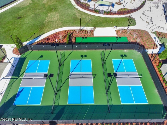 view of tennis court