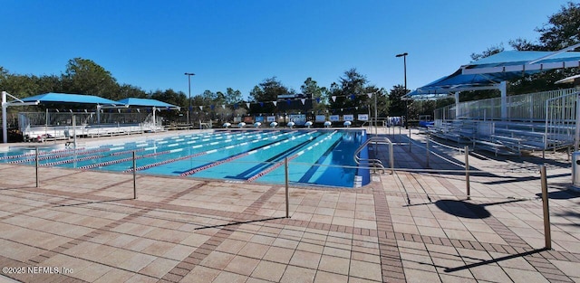 view of pool with a patio area