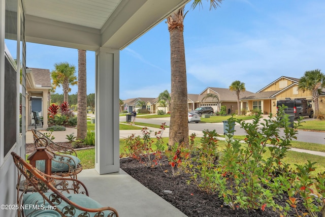 view of patio featuring covered porch