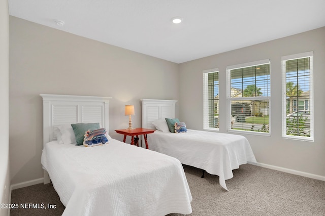 bedroom featuring carpet flooring