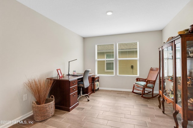 office space featuring a wealth of natural light