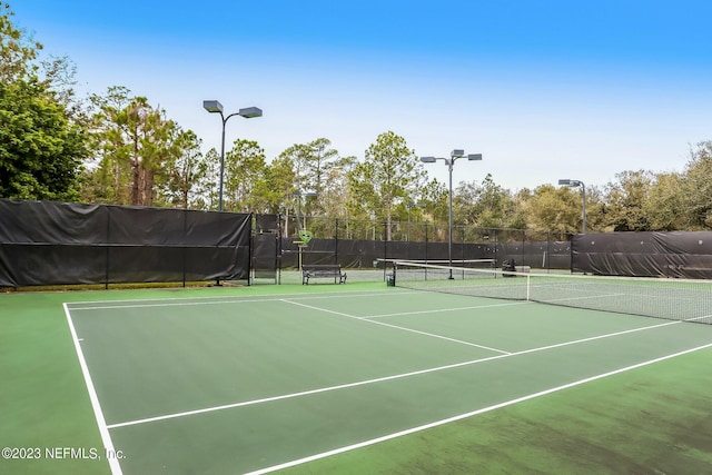 view of sport court