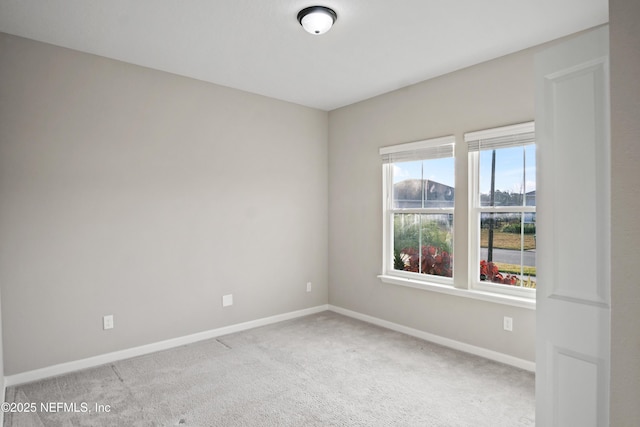 view of carpeted empty room