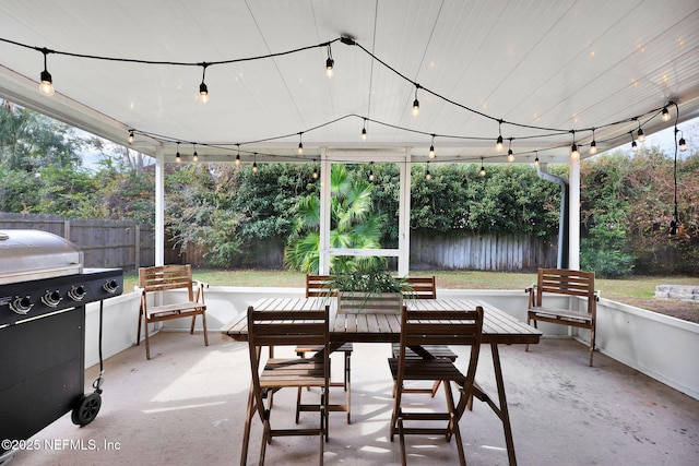 view of patio / terrace with area for grilling