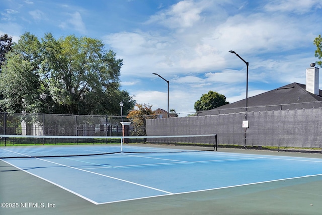 view of tennis court