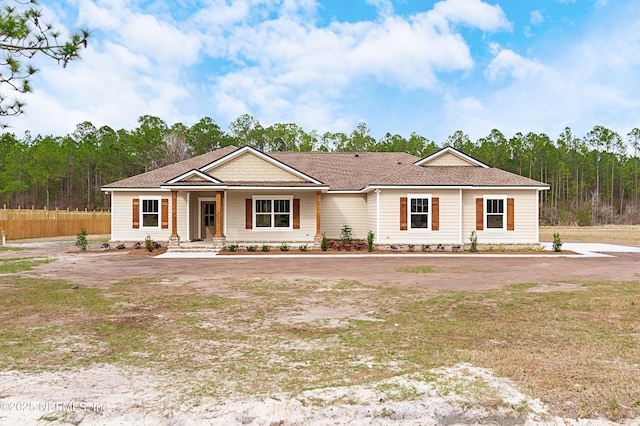 view of ranch-style house