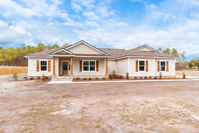 view of front of property