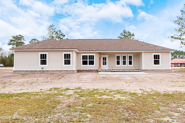 back of house featuring a patio area