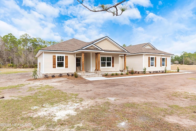 view of front of home with a porch