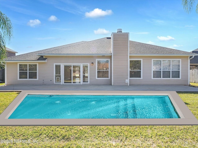 back of property featuring a patio area