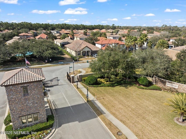 drone / aerial view featuring a residential view