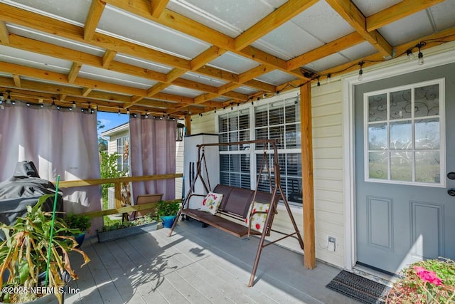 view of sunroom / solarium