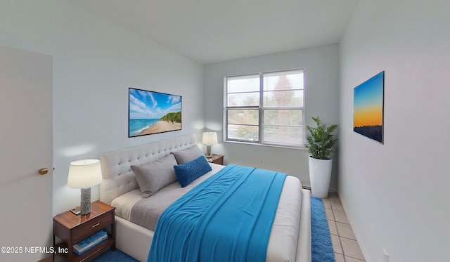 view of tiled bedroom