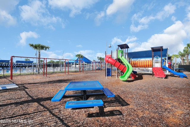 view of jungle gym