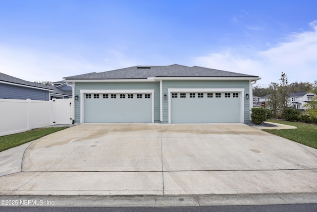 view of front of house featuring a garage