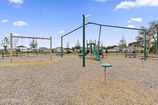 view of jungle gym