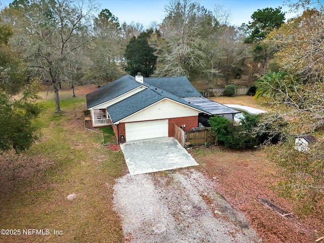 birds eye view of property