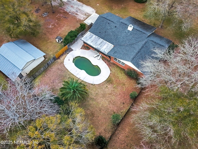 birds eye view of property