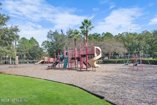 view of jungle gym