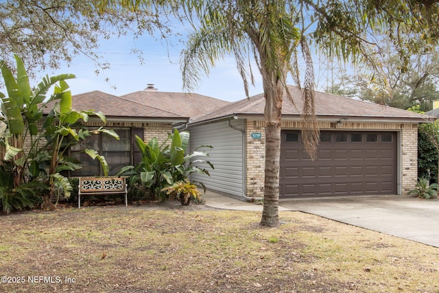 ranch-style house with a garage