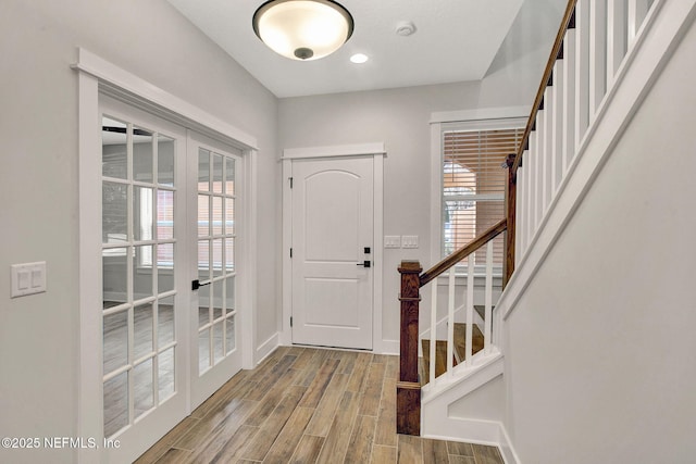 entryway with french doors