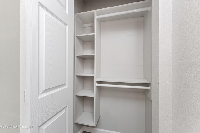 view of closet