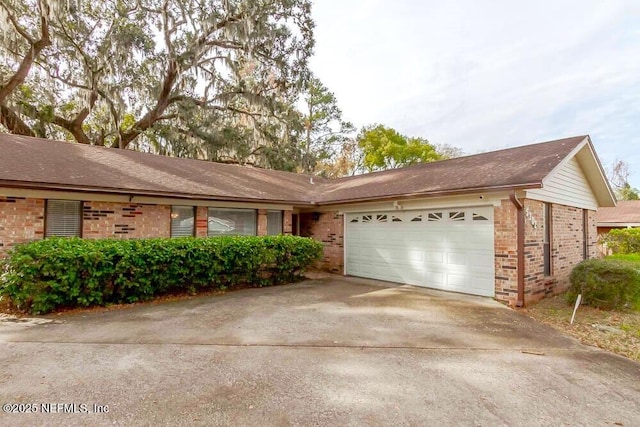 ranch-style house with a garage