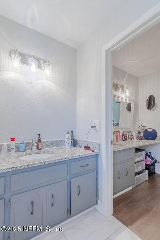 bathroom featuring vanity