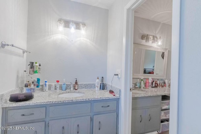 bathroom with vanity