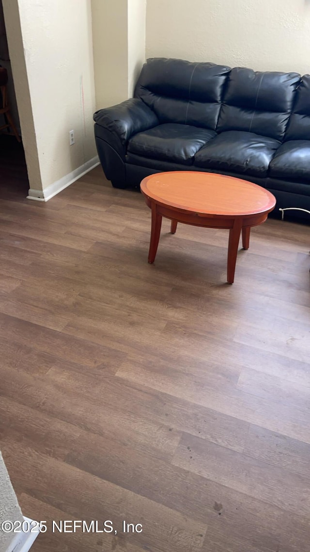 living room featuring hardwood / wood-style floors